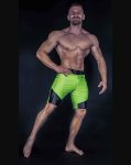LIME GREEN MEN´S PHYSIQUE SHORTS