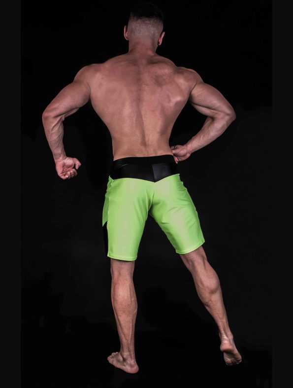 LIME GREEN MEN´S PHYSIQUE SHORTS