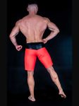 CORAL NEON MEN´S PHYSIQUE SHORTS
