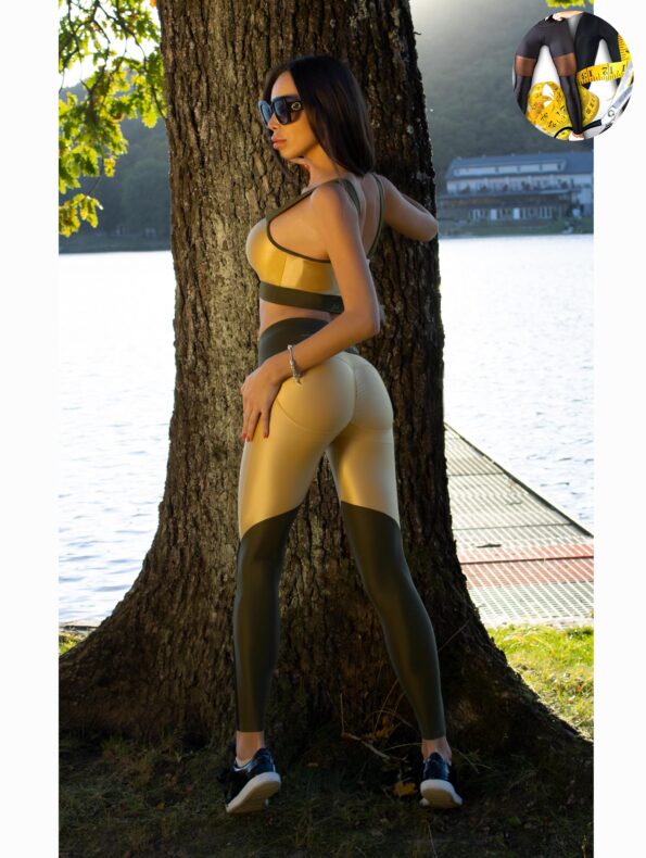 Vytvor si vlastné push-up legíny GOLD OLIVE