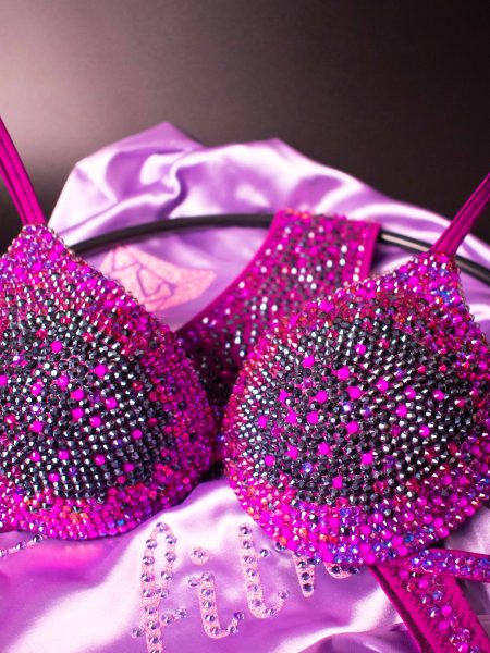 PURPLE GALAXY BIKINI FITNESS COMPETITION BIKINI