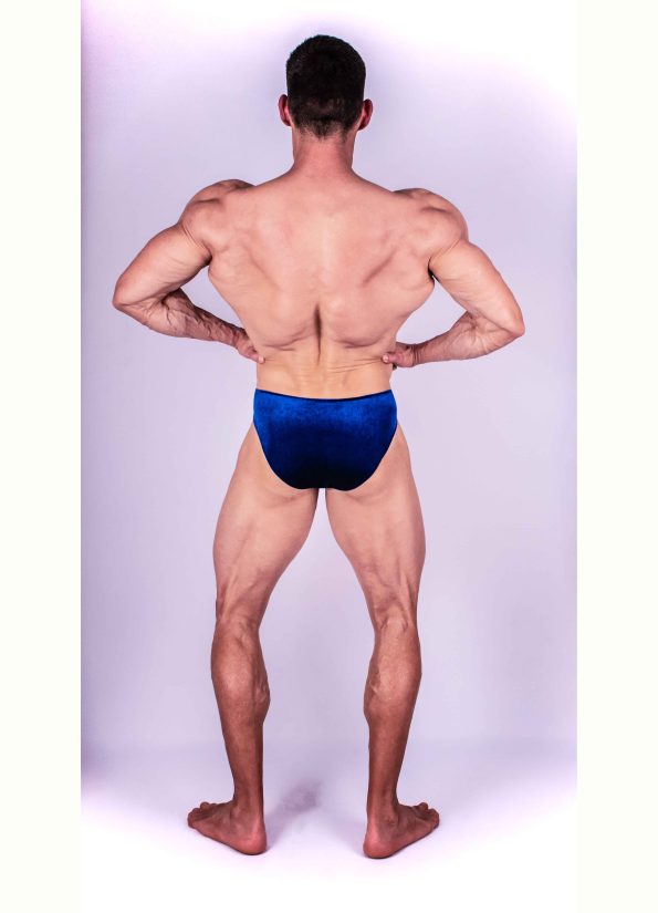 BLUE VELVET BODYBUILDING TRUNKS