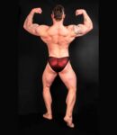 METALLIC CRANBERRY BODYBUILDING TRUNKS