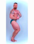 METALLIC EMERALD BODYBUILDING TRUNKS SANK, ICN, OSTATNÉ ( DĹŽKA BOČNEJ STRANY 2CM )