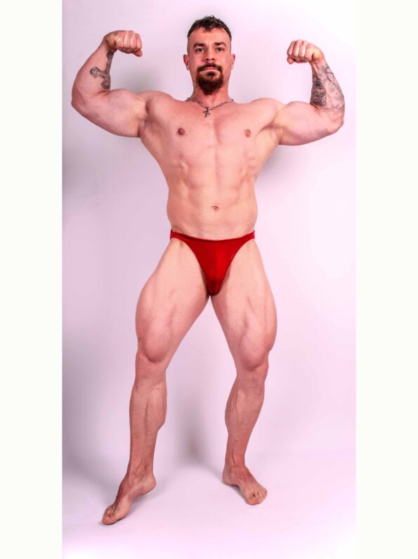 RED VELVET BODYBUILDING TRUNKS