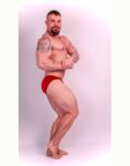 RED VELVET BODYBUILDING TRUNKS
