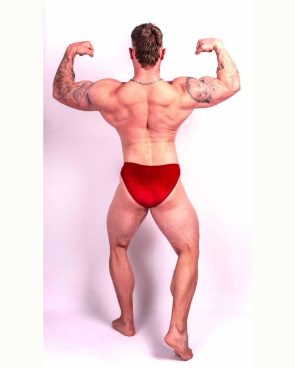 RED VELVET BODYBUILDING TRUNKS