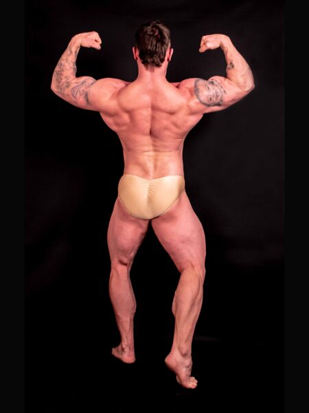RIASENÉ GOLD BODYBUILDING TRUNKS ( DĹŽKA BOČNEJ STRANY 5CM )