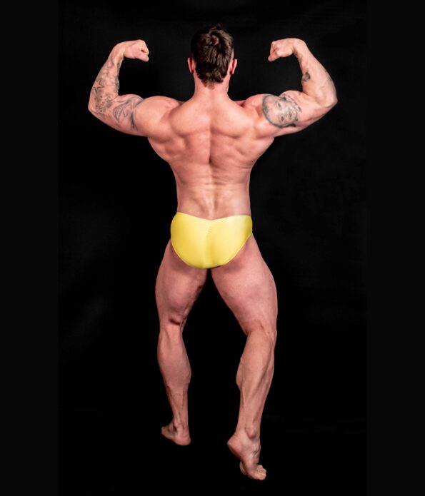 YELLOW BODYBUILDING TRUNKS