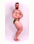 OLIVE BODYBUILDING TRUNKS
