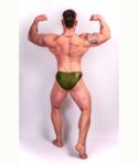 OLIVE BODYBUILDING TRUNKS