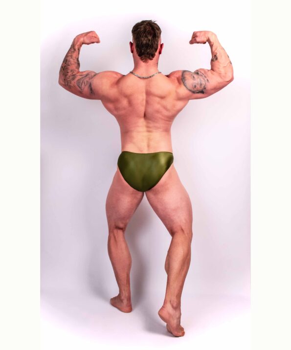 OLIVE BODYBUILDING TRUNKS
