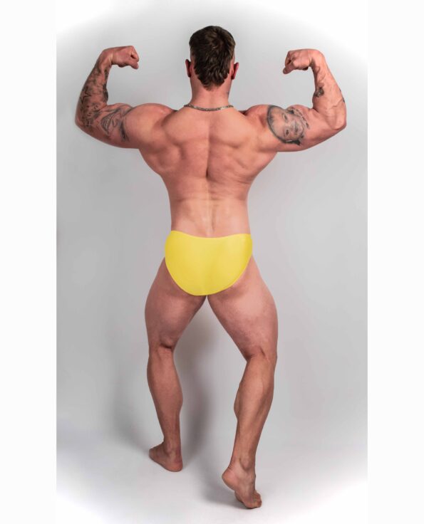 YELLOW BODYBUILDING TRUNKS