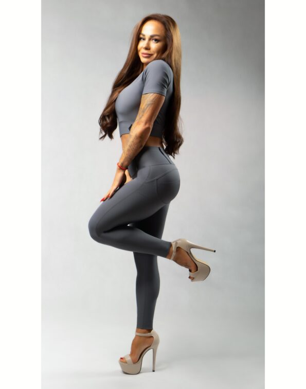 MOON GREY CROP TOP
