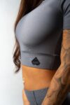 MOON GREY CROP TOP