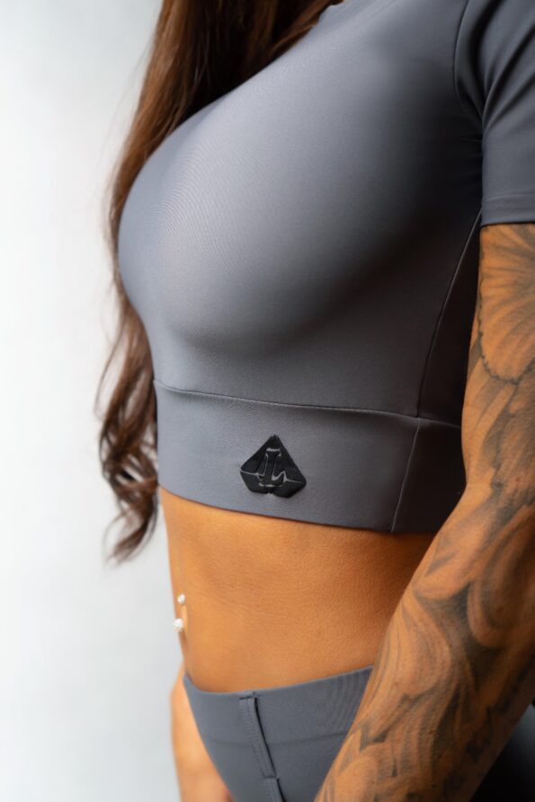 MOON GREY CROP TOP