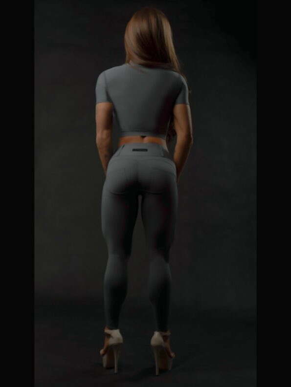 MOON GREY CROP TOP