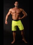 NEON LEMON MEN´S PHYSIQUE SHORTS