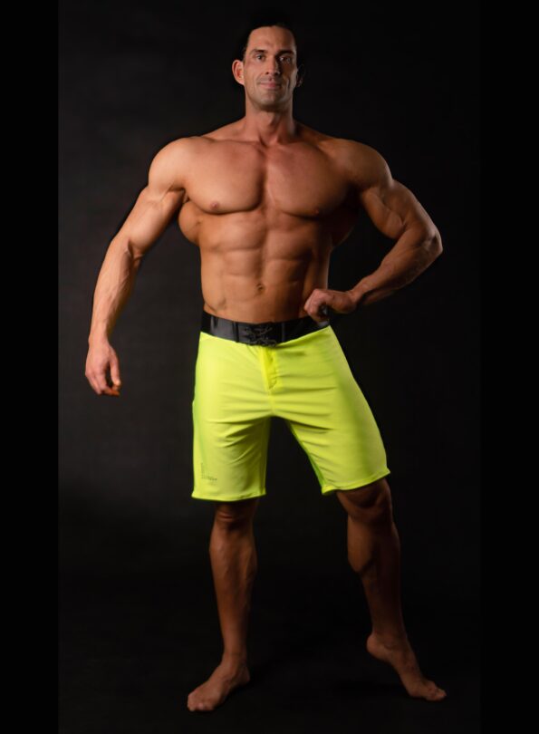 NEON LEMON MEN´S PHYSIQUE SHORTS