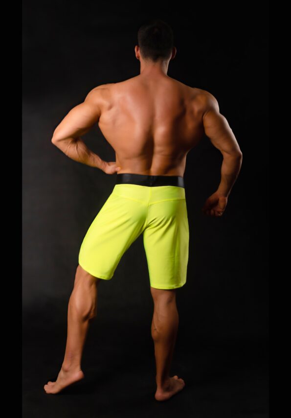 NEON LEMON MEN´S PHYSIQUE SHORTS